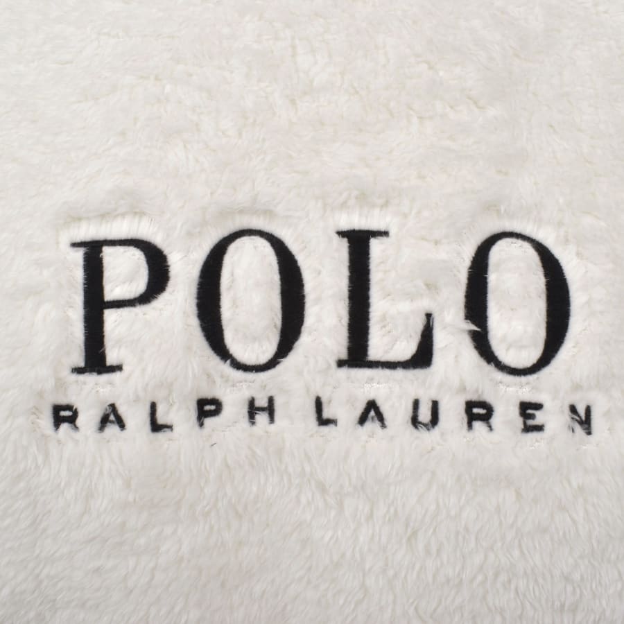Ralph Lauren Fleece Hoodie White | Mainline Menswear United
